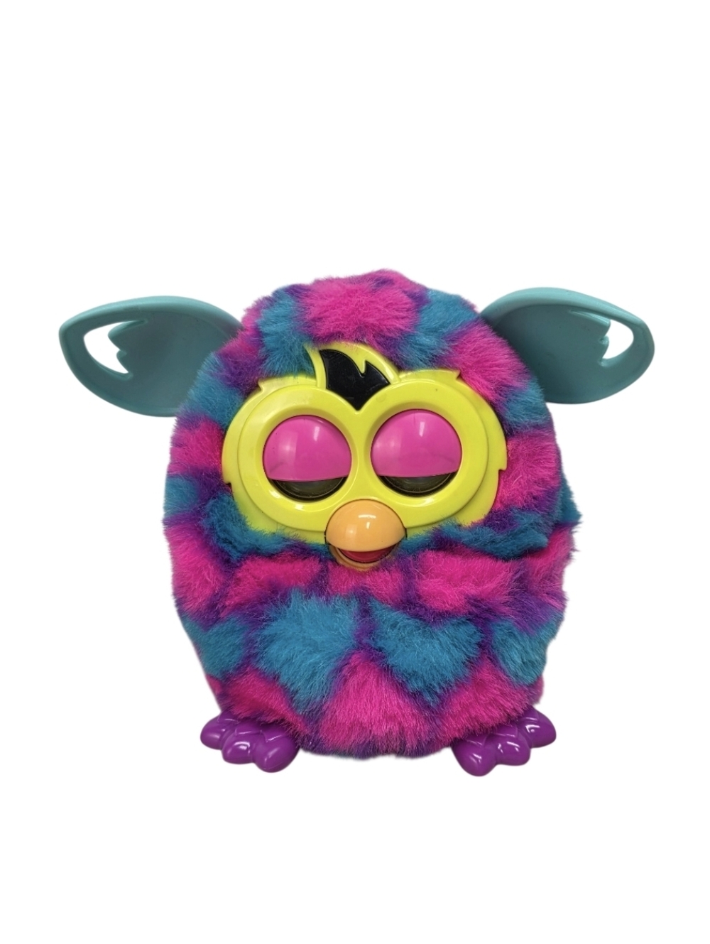 Hasbro Furby Plush Electronic Toy in Pink, Teal, Yellow